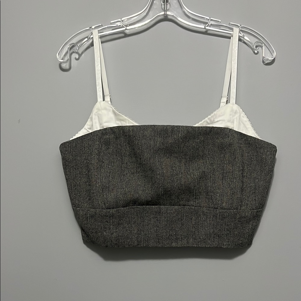 NWT Forever 21 Gray and White Top